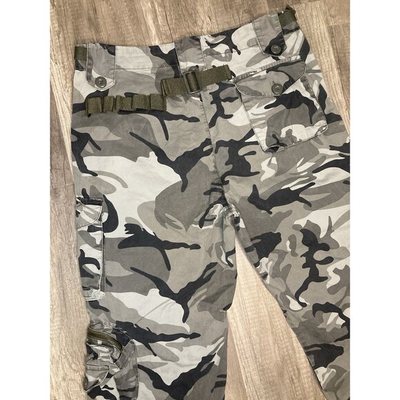 Free Knight Pants Mens 31x29.5 Camo Cargo Paratrooper Army Military Tactical - Picture 7 of 10